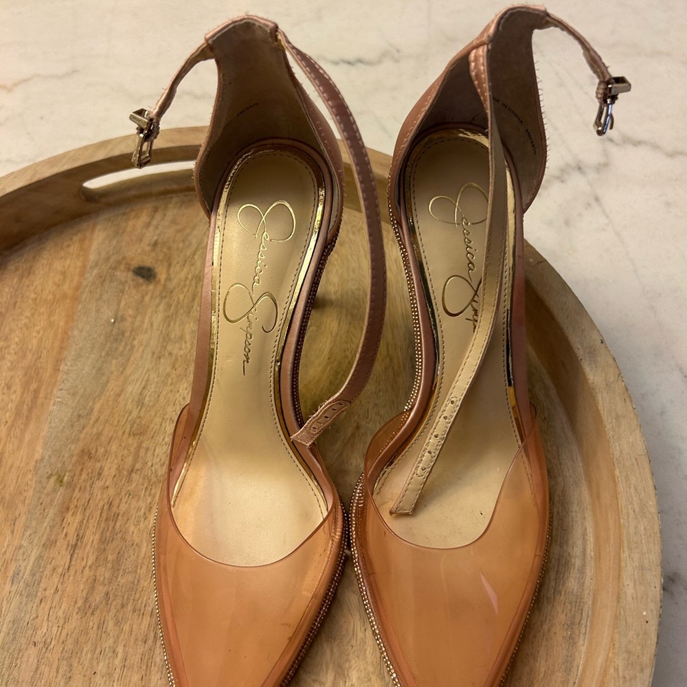 Jessica Simpson Blush Ankle Strap Heels
